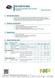 BUK9215-55A datasheet pdf NXP Semiconductors