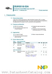 BUK9518-55A datasheet pdf NXP Semiconductors