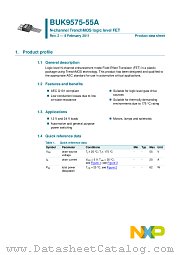 BUK9575-55A datasheet pdf NXP Semiconductors