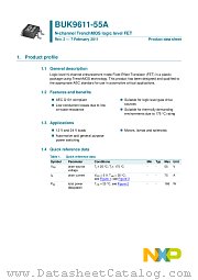 BUK9611-55A datasheet pdf NXP Semiconductors