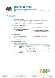 BUK9635-100A datasheet pdf NXP Semiconductors