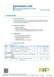 BUK969R3-100E datasheet pdf NXP Semiconductors
