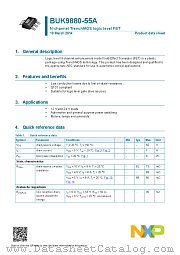 BUK9880-55A datasheet pdf NXP Semiconductors