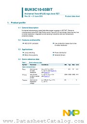 BUK9C10-65BIT datasheet pdf NXP Semiconductors