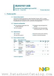 BUK9Y07-30B datasheet pdf NXP Semiconductors