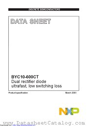 BYC10-600CT datasheet pdf NXP Semiconductors