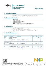 BYC10-600P datasheet pdf NXP Semiconductors