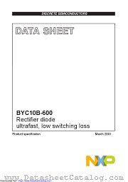 BYC10B-600 datasheet pdf NXP Semiconductors