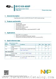 BYC10X-600P datasheet pdf NXP Semiconductors