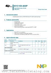 BYC15X-600P datasheet pdf NXP Semiconductors