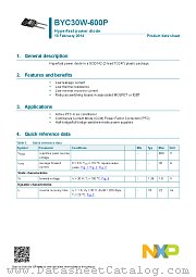 BYC30W-600P datasheet pdf NXP Semiconductors