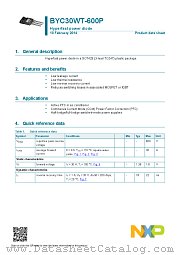 BYC30WT-600P datasheet pdf NXP Semiconductors