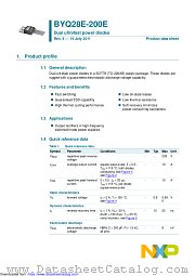 BYQ28E-200E datasheet pdf NXP Semiconductors
