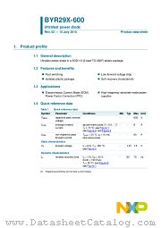 BYR29X-600 datasheet pdf NXP Semiconductors