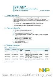 CBT3253AD datasheet pdf NXP Semiconductors