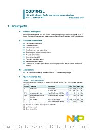 CGD1042L datasheet pdf NXP Semiconductors