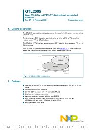 GTL2005PW datasheet pdf NXP Semiconductors