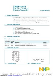 HEF4011BP datasheet pdf NXP Semiconductors