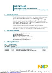 HEF40240BT datasheet pdf NXP Semiconductors