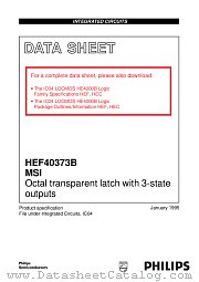 HEF40373BP datasheet pdf NXP Semiconductors