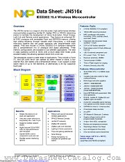 JN5161 datasheet pdf NXP Semiconductors
