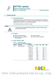 KTY81 datasheet pdf NXP Semiconductors