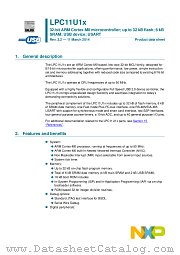 LPC11U12FHN33 datasheet pdf NXP Semiconductors