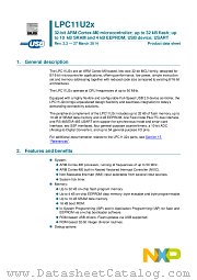 LPC11U24FHI33 datasheet pdf NXP Semiconductors