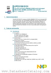LPC3131FET180 datasheet pdf NXP Semiconductors