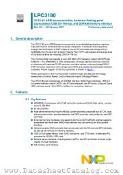LPC3180FEL320 datasheet pdf NXP Semiconductors