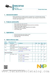 MAC97A6 datasheet pdf NXP Semiconductors