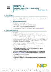 MFRC52301HN1 datasheet pdf NXP Semiconductors