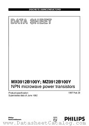 MZ0912B100Y datasheet pdf NXP Semiconductors