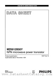 MZ0912B50Y datasheet pdf NXP Semiconductors