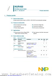 NUR460 datasheet pdf NXP Semiconductors