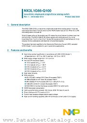 NX3L1G66GW-Q100 datasheet pdf NXP Semiconductors