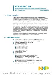 NX3L4053PW-Q100 datasheet pdf NXP Semiconductors