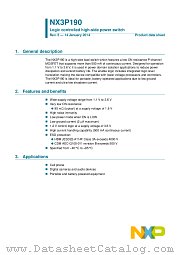NX3P190UK datasheet pdf NXP Semiconductors