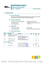 NXPS20H100CX datasheet pdf NXP Semiconductors