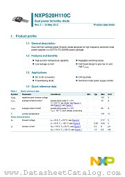 NXPS20H110C datasheet pdf NXP Semiconductors