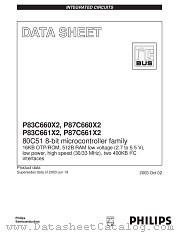 P87C660X2BBD datasheet pdf NXP Semiconductors