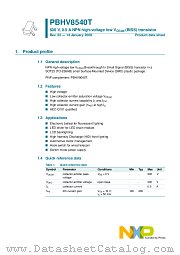 PBHV8540T datasheet pdf NXP Semiconductors