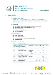 PBLS6021D datasheet pdf NXP Semiconductors