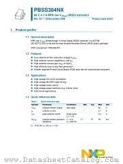 PBSS304NX datasheet pdf NXP Semiconductors