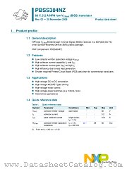 PBSS304NZ datasheet pdf NXP Semiconductors