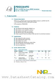 PBSS304PD datasheet pdf NXP Semiconductors