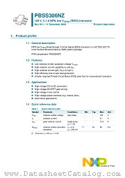 PBSS306NZ datasheet pdf NXP Semiconductors