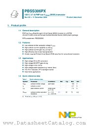 PBSS306PX datasheet pdf NXP Semiconductors