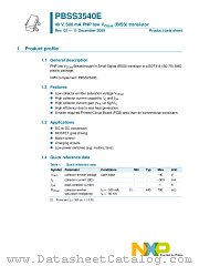 PBSS3540E datasheet pdf NXP Semiconductors