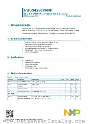 PBSS4260PANP datasheet pdf NXP Semiconductors